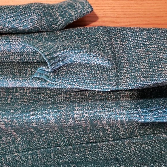 Cozy Dark Teal Duster Cardigan. NWT. Pockets!  Marled. - Picture 9 of 12